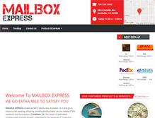 Tablet Screenshot of mailbox-express.com